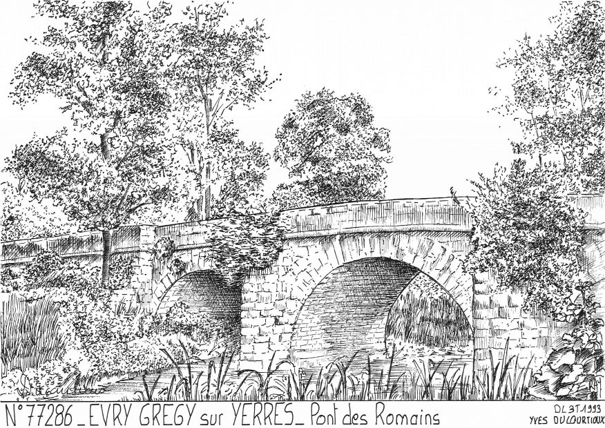 N 77286 - EVRY GREGY SUR YERRES - pont des romains